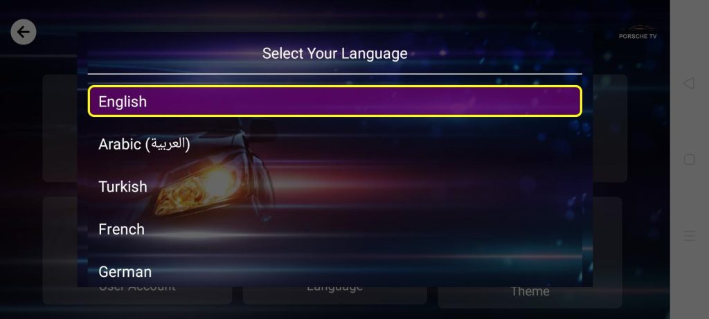 Porsche tv 7